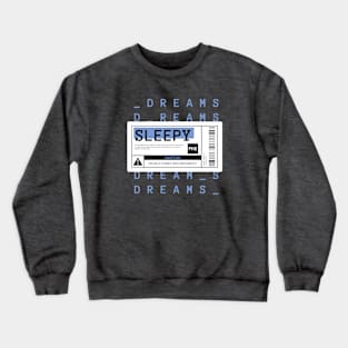 Sleepy Warning Label Crewneck Sweatshirt